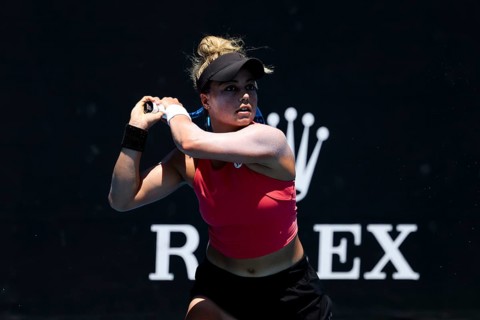 MELBOURNE, AUSTRALIA, JANUARY 12: Renata Zarazua of Mexico in her qualifying match against Destanee