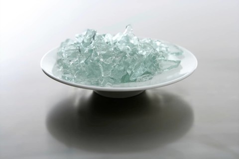 To eat today menu, we have our special broken glass in a dish