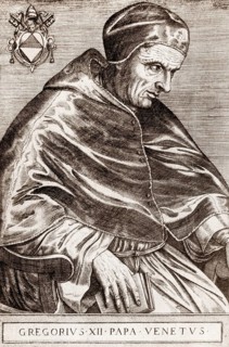 Gregory XII, c.?1326 – 18 October 1417, Pope from 30 November 1406 to 4 July 1415