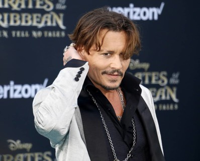 Johnny Depp at the U.S. premiere of 'Pirates Of The Caribbean: Dead Men Tell No Tales' held at the
