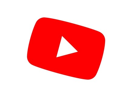 Rotated to right, Red YouTube logo, Internet, Logo