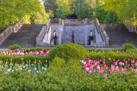 Ballenstedt Castle Park in the Harz Mountains