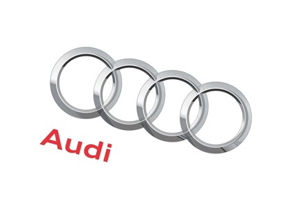 Rotated to right, Audi logo, Car, Logo