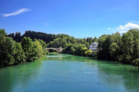 The new Iller bridge between Illerbeuren and Lautrach