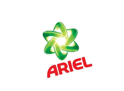 Rotated to left, Ariel Logo, Cosmetics, Logo