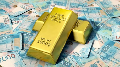 Symbol price on the subject of gold price pegging of roubles