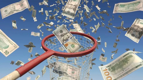Symbolic image on the subject of money, winning the lottery, wealth, etc