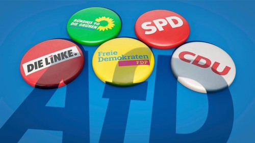 Symbolic image on the rise, electoral success, etc. of the AfD