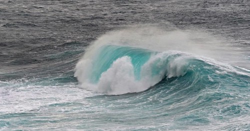 Waves in Atlantic Ocean, Porto Moniz, Madeira Island Portugal