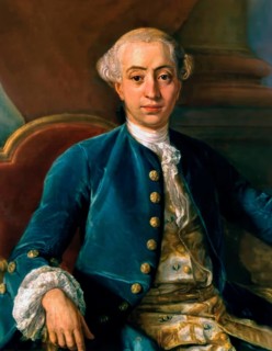 Giacomo Girolamo Casanova, 1725 – 1798, Italian adventurer and author, digitally edited according