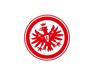 Rotated to left, Eintracht Frankfurt logo, Soccer, Logo