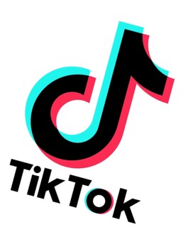 Rotated to right, TikTok logo, Internet, Logo
