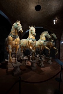 Quadriga of St Mark's Basilica in the Museo di San Marco, Cathedral Museum in San Marco, Venezia,