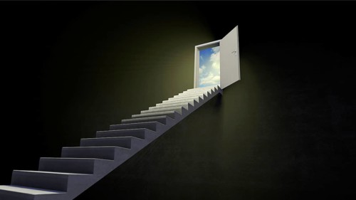 Symbolic image on the theme of hope, advancement, career, etc