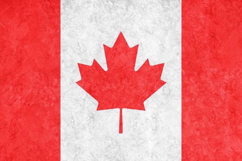 Canada Metallic flag, Textured flag, grunge flag