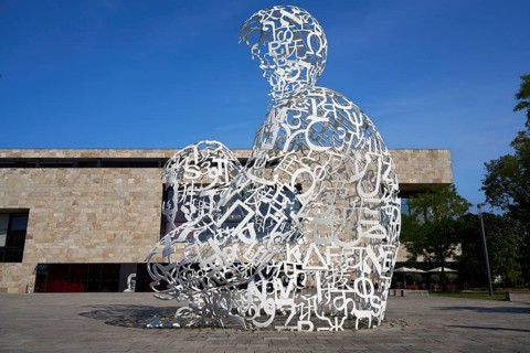 Body of Knowledge, sculpture by Jaume Plensa, Theodor W. Adorno-Platz, Westend Campus, Goethe