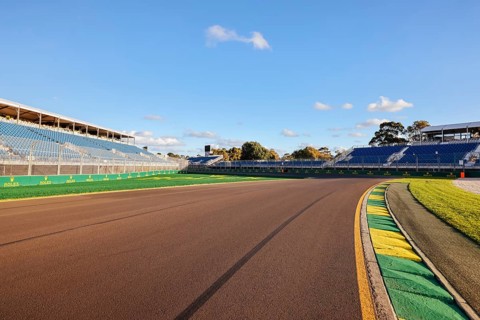 MELBOURNE, AUSTRALIA, MARCH 20: Track atmosphere before the 2024 Australian Grand Prix at Albert