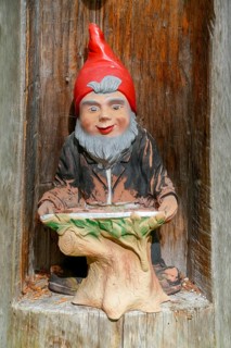 Old garden gnome, Berchtesgaden, Berchtesgadener Land, Upper Bavaria, Bavaria, Germany, Europe