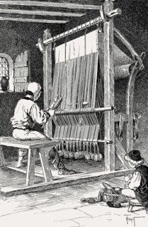 Wool weaver, 14th century, Paris, France, Europe