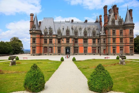 Neo-Gothic Victorian Chateau de Trevarez, built 1893-1907 by Walter-Andre Destailleur for James de