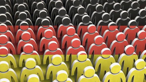 Symbolic image on the topic of demography in Germany