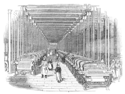 A Day at a cotton-factory in Manchester: Power-looms