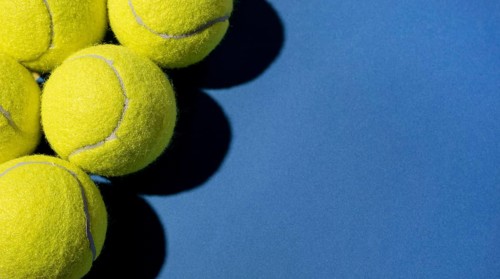 Top view tennis balls with copy space. Resolution and high quality beautiful photo