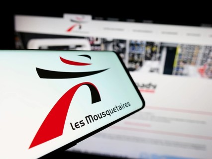 Stuttgart, Germany, 12-08-2023: Smartphone with logo of French company ITM Entreprises S.A. (Les