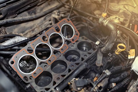 Car engine cylinder block repair cylinder head gasket replacement