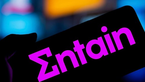 Dhaka, Bangladesh- 28 Nov 2024: Entain logo is displayed on smartphone.Entain plc is an