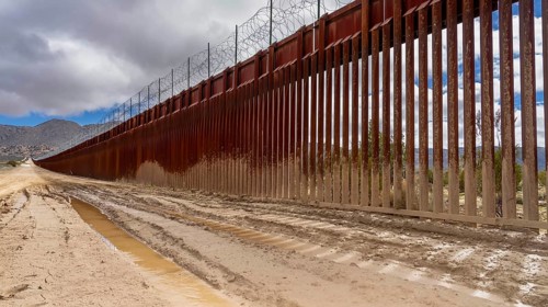 Jacumba Hot Springs border wall in California fortifies the US-Mexico boundary, addressing security