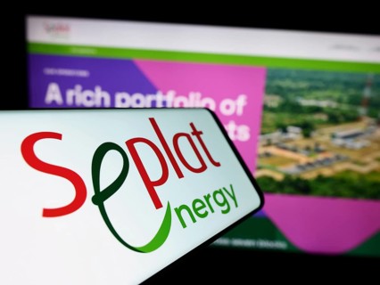 Stuttgart, Germany, 10-30-2023: Cellphone with logo of Nigerian oil company Seplat Energy plc in