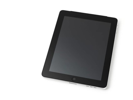Apple iPad 3G tablet isolated on white background