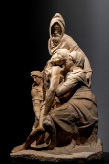 FLORENCE, ITALY, SEPTEMBER 18, 2023, The unfinished Pieta sculpture of Michelangelo in the