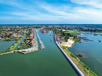 La Teste-de-Buch from a drone, Arcachon, Gironde, France, Europe