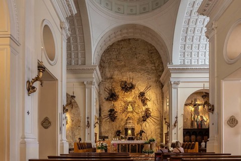 Pilgrimage church Madonna della Corona, Ferrara di Monte Baldo, Italy, Europe