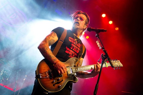 Jesse The Devil Hughes, singer of EAGLES OF DEATH METAL, live at Kesselhaus Berlin, on 10/06/2025