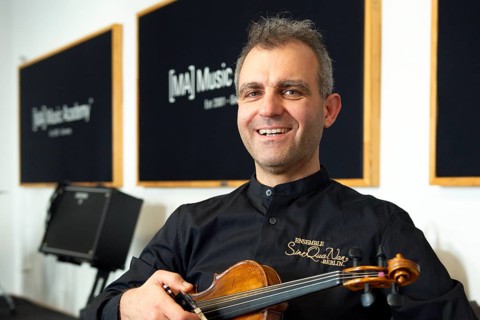 Zoltan Banfalvi (violinist), Ensemble SineQuaNon Berlin, rehearsal for the concert on 15 June 2025