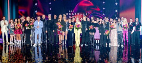 Group picture Beatrice Egli, Melissa Naschenweng, Giovanni Zarella, Wencke Myhre, Nino de Angelo,