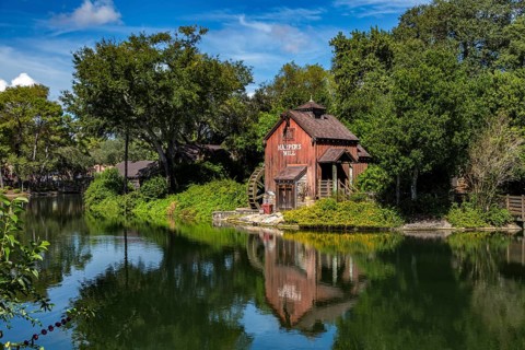 Harpers Mill on Tom Sawyer Island in the Frontierland area of Magic Kingdom at Walt Disney World,