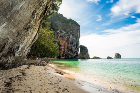 Ao Phra Nang Beach, Railay Beach, Ao Nang, Krabi, Thailand, Asia