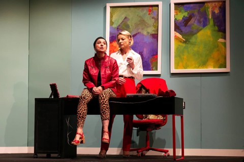 Julia Grimpe - Claudia, Miriam Kohler - Steffi, murder colleagues, photo rehearsal on 16.06.2025 at