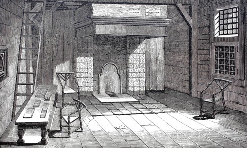 The room of Peter the Great in Zaandam, in this house lived the Russian Tsar Peter the Great in