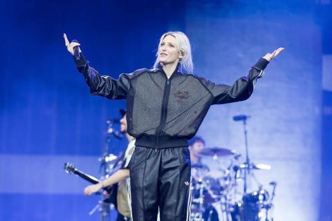Emily Armstrong, lead singer of Linkin Park live on From Zero World Tour 2025 at the Olympiastadion