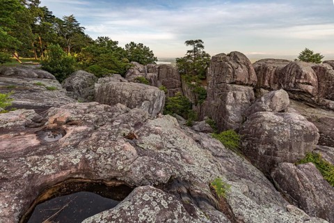Mountaintop view from Cheyene Rock Village park near Leesburg, Alabama