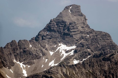 Summit of the Hochvogel, Allgäu Alps, Allgäu, Bavaria, Germany, Europe