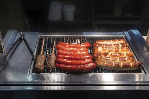 Grill sausages