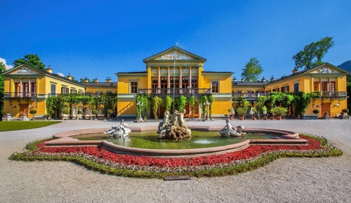 Kaiservilla im Kaiserpark, Bad Ischl, Trauntal, Salzkammergut, Upper Austria, Austria, Europe