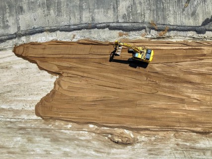 Haltern-Marl, North Rhine-Westphalia, Germany - Lippe, flood protection in the