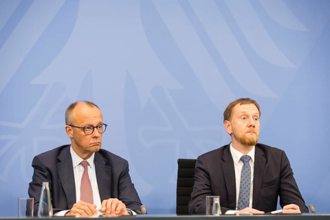 Federal Chancellor Merz (CDU, Federal Chancellor) and Michael Kretschmer (CDU, Minister-President